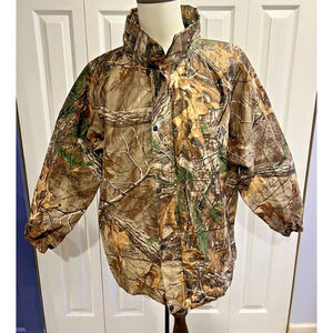 Frog Riggs Real Tree Hunting Zip‎ And Snap Combo Light Weight Jacket L